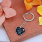 Mommy You are the World - Graphic Heart Keychain