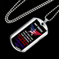 To My Dad - My Hero - Dog Tag - Military Ball Chain