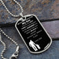 My Son - Believe - Dog Tag - Military Ball Chain