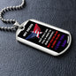 To My Dad - My Hero - Dog Tag - Military Ball Chain
