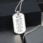 My Son - Best Thing - Dog Tag - Military Ball Chain