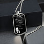 My Son - Believe - Dog Tag - Military Ball Chain