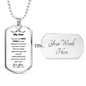My Son - Best Thing - Dog Tag - Military Ball Chain