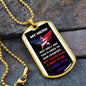To My Dad - My Hero - Dog Tag - Military Ball Chain
