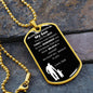 My Son - Believe - Dog Tag - Military Ball Chain