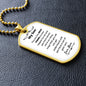 My Son - Best Thing - Dog Tag - Military Ball Chain