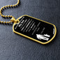 My Son - Believe - Dog Tag - Military Ball Chain