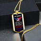 To My Dad - My Hero - Dog Tag - Military Ball Chain