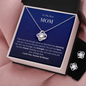To The Best Mom - Friend - Love Knot Earring & Necklace Set