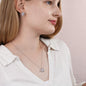 To My Bonus Daughter - Thank You - Love Knot Earring And Necklace Set