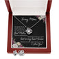 To My Mom - Moments With You - Love Knot Earring & Necklace Set