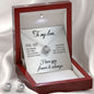 To My Love - Happily Ever After - Love Knot Earring And Necklace Set