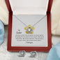 To My Sister - Memories - Love Knot Earring & Necklace Set