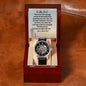 To My Dad - Hero - Men's Openwork Watch