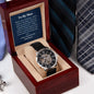 To My Man - More Time - Men's Openwork Watch