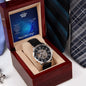 To My Fishing Dad Men's Openwork Watch