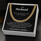 To My Husband - Thank You - Cuban Link Chain