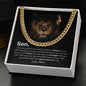 To My Amazing Son - Believe - Cuban Link Chain