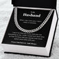 To My Husband - Thank You - Cuban Link Chain