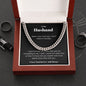 To My Husband - Thank You - Cuban Link Chain
