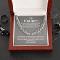 To My Father - Thank You - Cuban Link Chain
