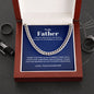 To My Father - Grateful - Cuban Link Chain