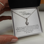To My Loving Mother - Thank You - Alluring Beauty Necklace