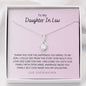 To My Daughter In Law - Thank You - Alluring Beauty Necklace
