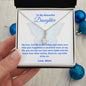 To My Beautiful Daughter - Happiness - Alluring Beauty Necklace
