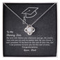 To My Daughter-Shining Star-Beautiful Love Knot Necklace