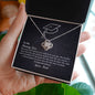 To My Daughter-Shining Star-Beautiful Love Knot Necklace