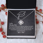 To My Daughter-Shining Star-Beautiful Love Knot Necklace