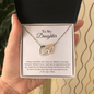To My Daughter - Joy - Interlocking Hearts Necklace