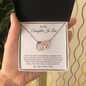 To My Daughter In Law - Interlocking Hearts Necklace