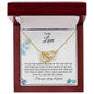 To My Love - Your Smile - Interlocking Hearts Necklace
