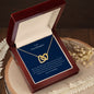 To My Granddaughter - I Promise - Interlocking Hearts Necklace