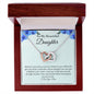 To My Beautiful Daughter - Happiness - Interlocking Hearts Necklace