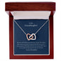 To My Granddaughter - I Promise - Interlocking Hearts Necklace