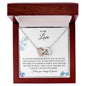 To My Love - Your Smile - Interlocking Hearts Necklace