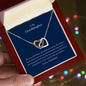 To My Granddaughter - I Promise - Interlocking Hearts Necklace