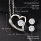 To The Woman I Love So Much - Forever Love Necklace and Cubic Zirconia Earring Set