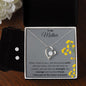 My Mother - My Friend - Forever Love Necklace and Cubic Zirconia Earring Set