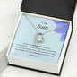 To My Sister - By My Side - Forever Love Necklace