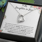 To My Daughter in Law - You Mean So Much To Me - Forever Love Necklace