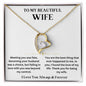 To My Beautiful Wife - Fate - Forever Love Necklace