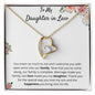 To My Daughter in Law - You Mean So Much To Me - Forever Love Necklace