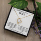 To My Beautiful Wife - Fate - Forever Love Necklace