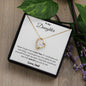 To My Daughter - One Thing - Forever Love Necklace