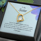 To My Sister - By My Side - Forever Love Necklace