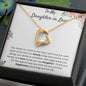 To My Daughter in Law - You Mean So Much To Me - Forever Love Necklace